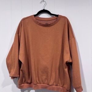 Free People Orange Sweatshirt